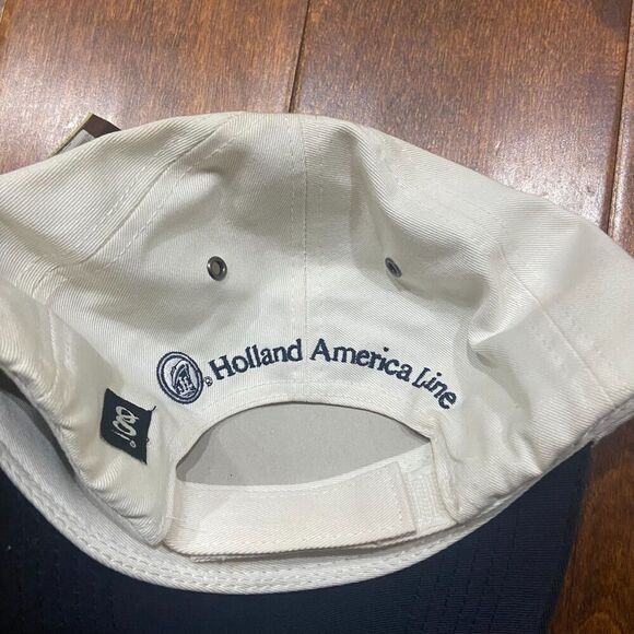 Gear Sports Vintage NWT Eurodam White Navy Embroidered Hat Cap Men's One Size - Picture 5 of 8